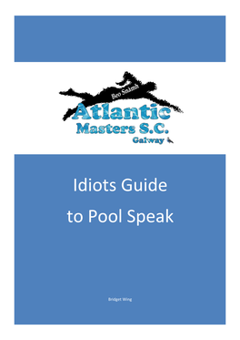 Idiots Guide to Pool Speak