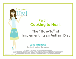 Cooking to Heal