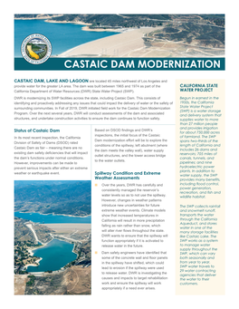 Castaic Dam Fact Sheet