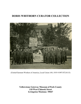 Doris Whithorn Curator Collection