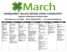 Marquardt Village Senior Living Community