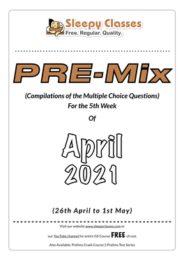 PRE-Mix April W-5 (26April- 1 May)