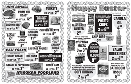 Foodland March 29 Front & Back EASTER.Cdr