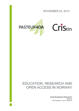 Education, Research and Open Access in Norway