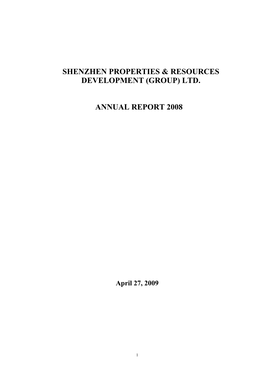 Shenzhen Properties & Resources Development
