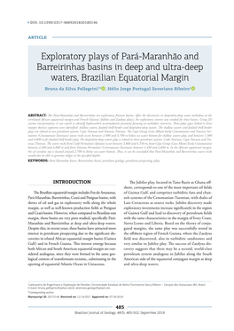 Exploratory Plays of Pará-Maranhão and Barreirinhas Basins In