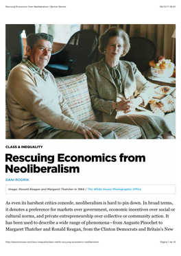 Rescuing Economics from Neoliberalism | Boston Review 05/12/17 09�31