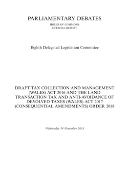 Draft Tax Collection and Management