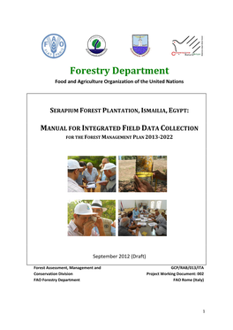 Forestry Department Food and Agriculture Organization of the United Nations