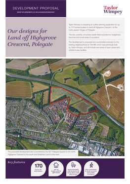 Our Designs for Land Off Highgrove Crescent, Polegate