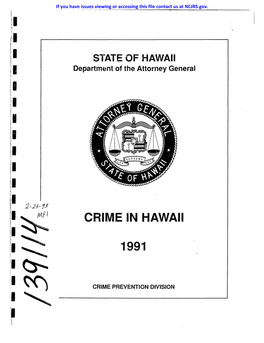 Crime in Hawaii