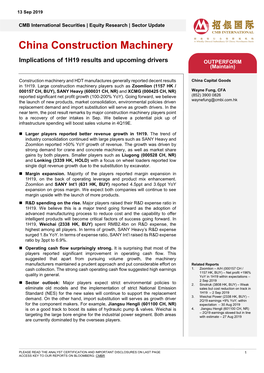 China Construction Machinery