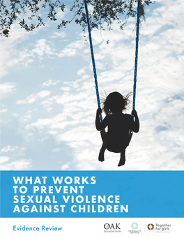 What Works to Prevent Sexual Violence Against Children