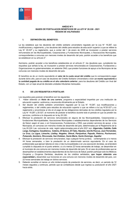 Beneficio Ley N°20.330 – 2021