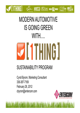 Modern Automotive 1Thing 5-3-13 Cyndi RAB Submission