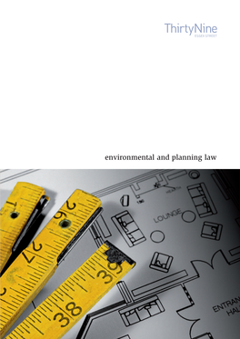 Environmental and Planning Law Thirty Nine Essex Street Environmental and Planning Law