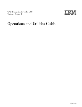 CICS TS for Z/OS 4.2: Operations and Utilities Guide Chapter 15