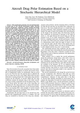 Aircraft Drag Polar Estimation Based on a Stochastic Hierarchical Model