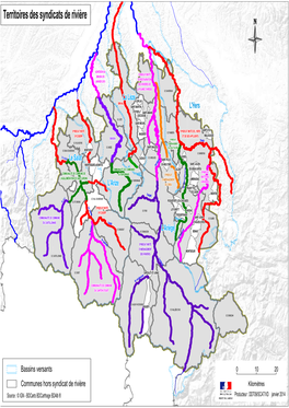 Territoires Des Syndicats De Rivière