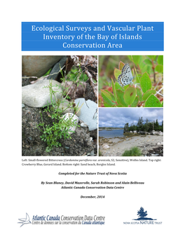 Ecological Surveys and Vascular Plant Inventory of the Bay of Islands Conservation Area