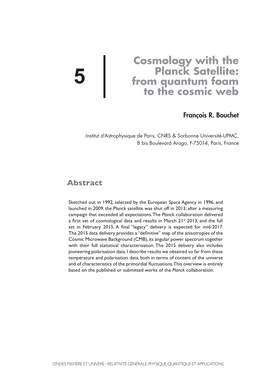 Cosmology with the Planck Satellite