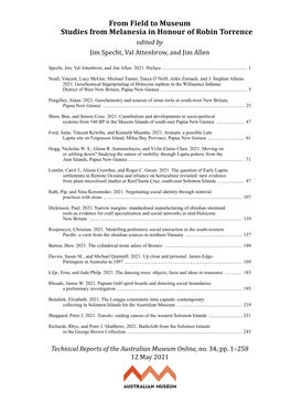 Modelling Prehistoric Social Interaction in the South-Western Pacific: a View from the Obsidian Sources in Northern Vanuatu