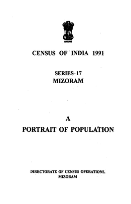 Portrait of Population, Series-17, Mizoram