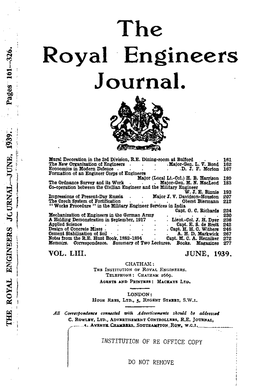 The Royal Engineers Journal