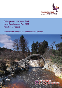 Cairngorms National Park Local Development Plan 2020 Main Issues Report