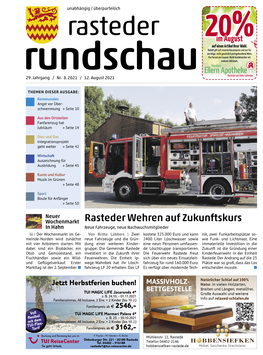 Rasteder Rundschau, Ausgabe August 2021
