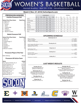 Soconsports.Com LAST WEEK's RESULTS