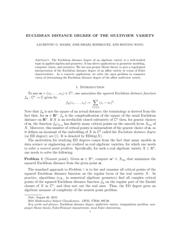 Euclidean Distance Degree of the Multiview Variety