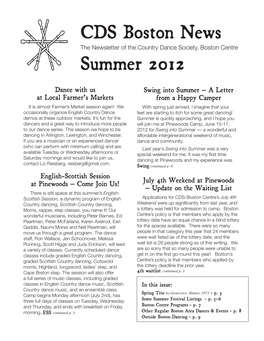 CDS Boston News Summer 2012