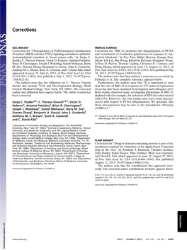 BRCA1 Promotes the Ubiquitination of PCNA and Recruitment of Translesion Polymerases in Response to Replication Blockade