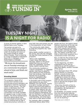 Tuesday Night Is a Night for Radio