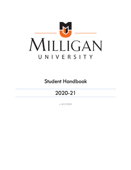 Student Handbook 2020-21