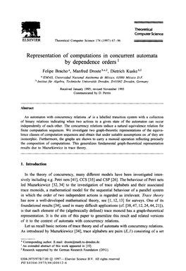 Representation of Computations in Concurrent Automata by Dependence Orders ’