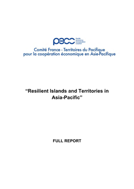 “Resilient Islands and Territories in Asia-Pacific”