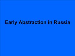 Early Abstraction in Russia Intallation Photograph of Malevich’S Paintings in 0, 10 (Zero-Ten), 1915