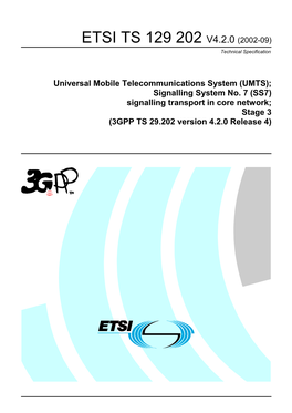 ETSI TS 129 202 V4.2.0 (2002-09) Technical Specification