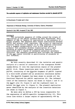 Nucleic Acids Research