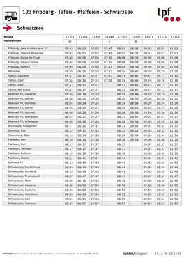 Horaire Du Bus NFB 123 : Fribourg