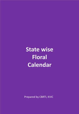 State Wise Floral Calendar