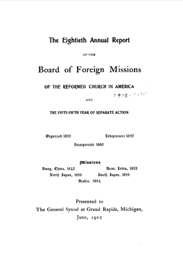 Board of Foreign Missions