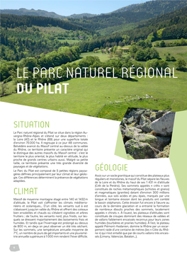 Livret Des Habitats Naturels Du Pilat