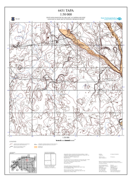 6431 Tapa 1:50 000 Eesti Geoloogiline Baaskaart