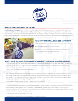 Small Business Saturday 2016