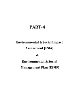 Environmental & Social Impact Assessment