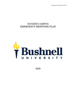 Bushnell University Emergency Response Plan 2020