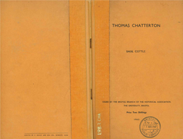 Thomas Chatterton